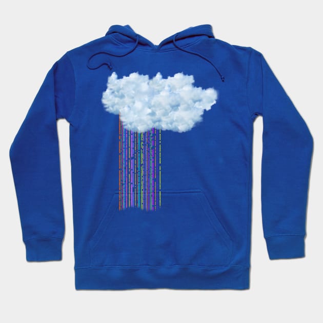 Under a rainbow rainy cloud Hoodie by ursulla